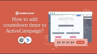 How to add countdown timers in ActiveCampaign