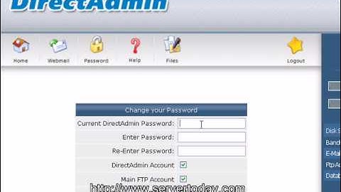Change Password Directadmin User Level
