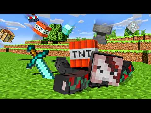 Minecraft but Blocks Fall Every 5 Seconds!