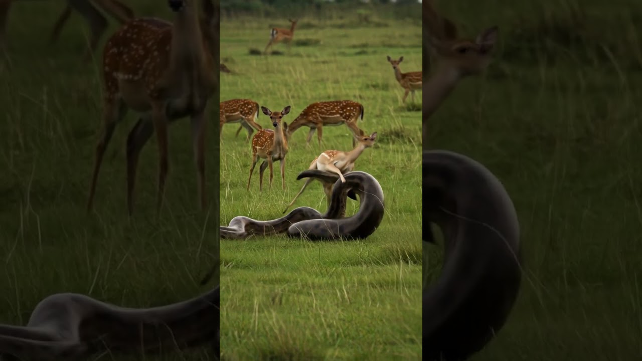 Anaconda Ambush in the Deer Meadow 