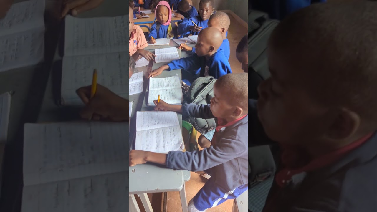 Class P1 studying at The Early Learning School, Entebbe
