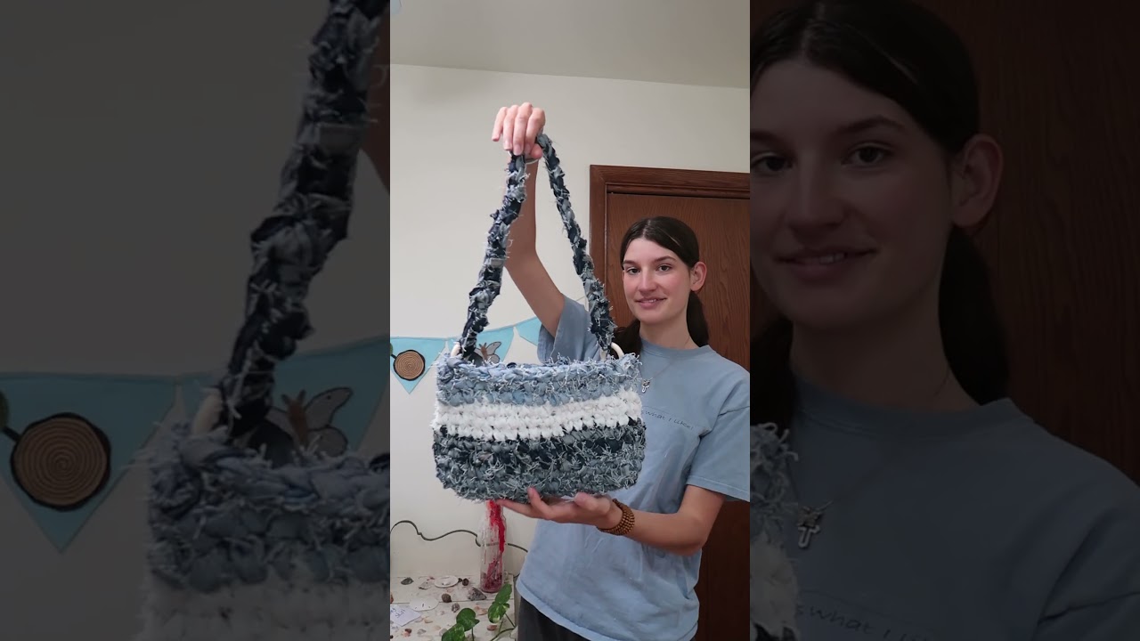 denim yarn purse! 