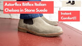 Review of the Astorflex Bitflex Chelsea Boot in Stone Suede screenshot 4