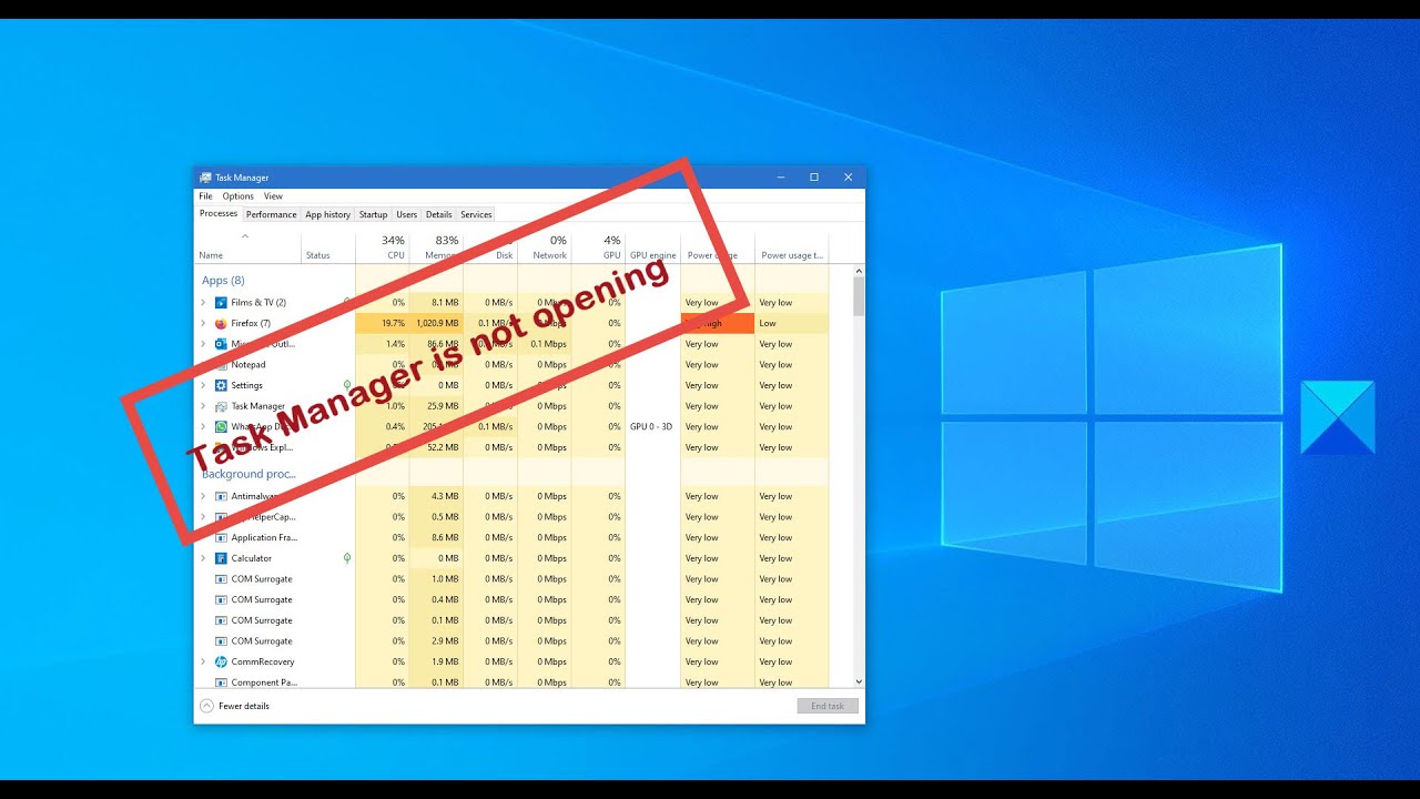 Task Manager is in Windows 10 - YouTube