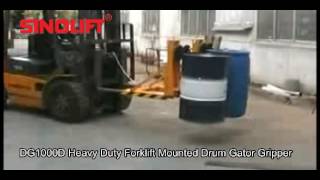SINOLIFT DG1000D Heavy Duty Forklift Mounted Drum Gator Gripper