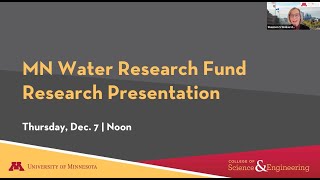 UMN Minnesota Water Research Fund: Advancing Stormwater Models with LiDAR Enabled Tool