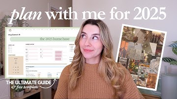 MY 2025 NOTION SETUP  💫  planning for success, goal setting, vision board, widgets + free template