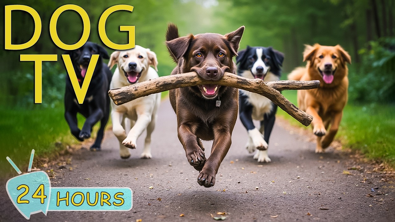 DOG TV: Best Videos Entertain & Relax for Dogs to Watch All Day When Home Alone - Music for Dogs