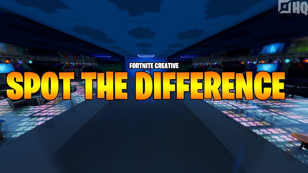 Spot The Difference (Fortnite Creative Mode + Code) - YouTube