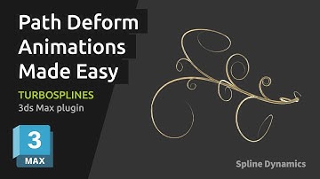 Path Deform Animations Made Easy, with TurboSplines 3ds Max plugin