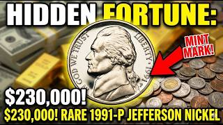 HIDDEN FORTUNE: The $230,000 Rare 1991-P Jefferson Nickel You Must Find!