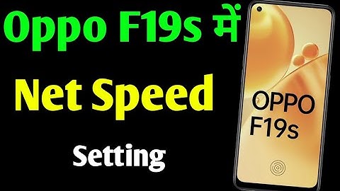 oppo F19s net speed setting | how to show real time network speed in oppo F19s