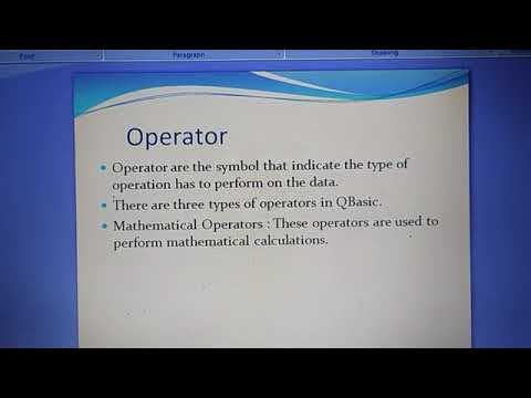 operators in QBasic