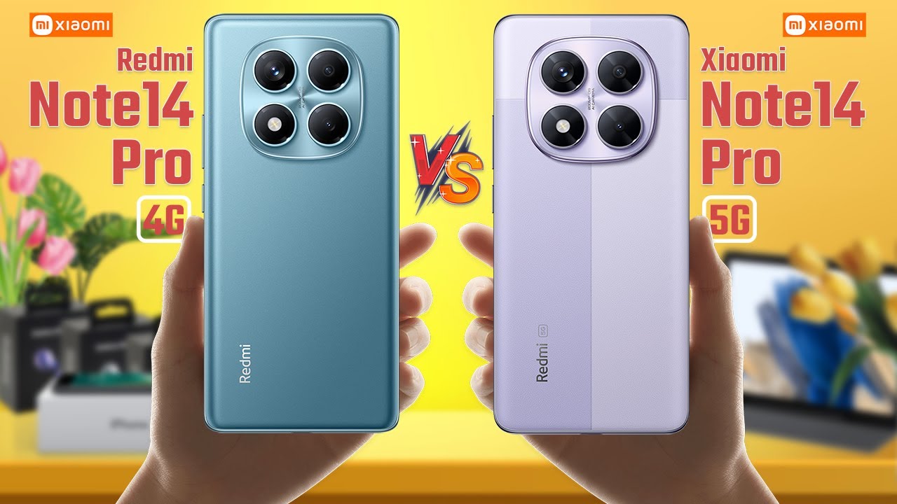 Redmi Note 14 Pro 4G Vs Redmi Note 14 Pro 5G | Full Comparison 