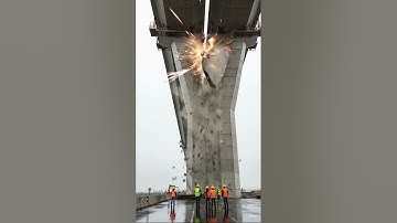Shocking Bridge Collapse Caught on Camera 2025