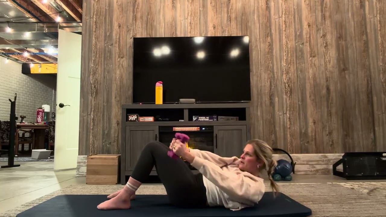 Day 18: 10 min core, light weights 