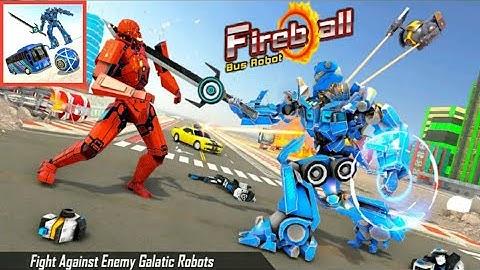Fireball Bus Robot Game: Robot Transforming Games Gameplay Walkthrough 2021