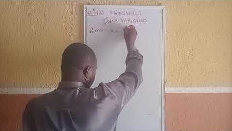 Joint Variation Made Easy! | Real Examples & Simple Explanation. By Mr. Okoro