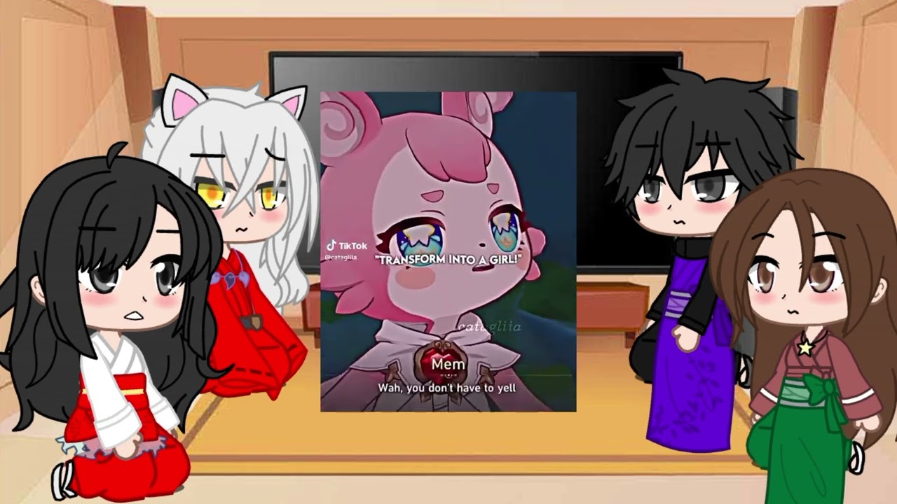 Inuyasha react to kagome as elysia parte 2 💖💖💖💖