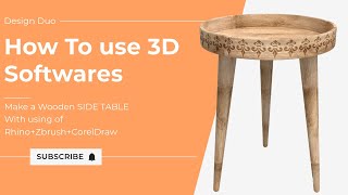 How to Learn 3D Softwares and Make 3D Model. #rhino #coreldraw #zbrush #designduo