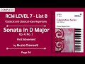 RCM Level 7 Sonata In D Major Op 4 No 1 I Muzio Clementi mp3