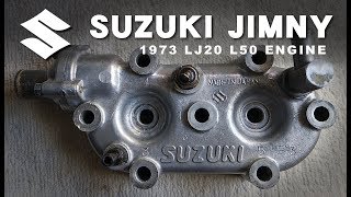 SUZUKI JIMNY LJ20 2スト2気筒360ccエンジン 折れたパイプネジとスタットボルトの巻