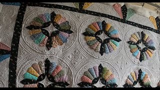 Dresden Plate Quilt, Applique Quilt, Friendship Ring, Aster, Grandmother's Sunburst, Sunflower quilt