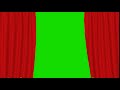 Занавес Эффект Открытия   Зеленый Экран Curtain Opening Effect   Green Screen Royalty Free Footage