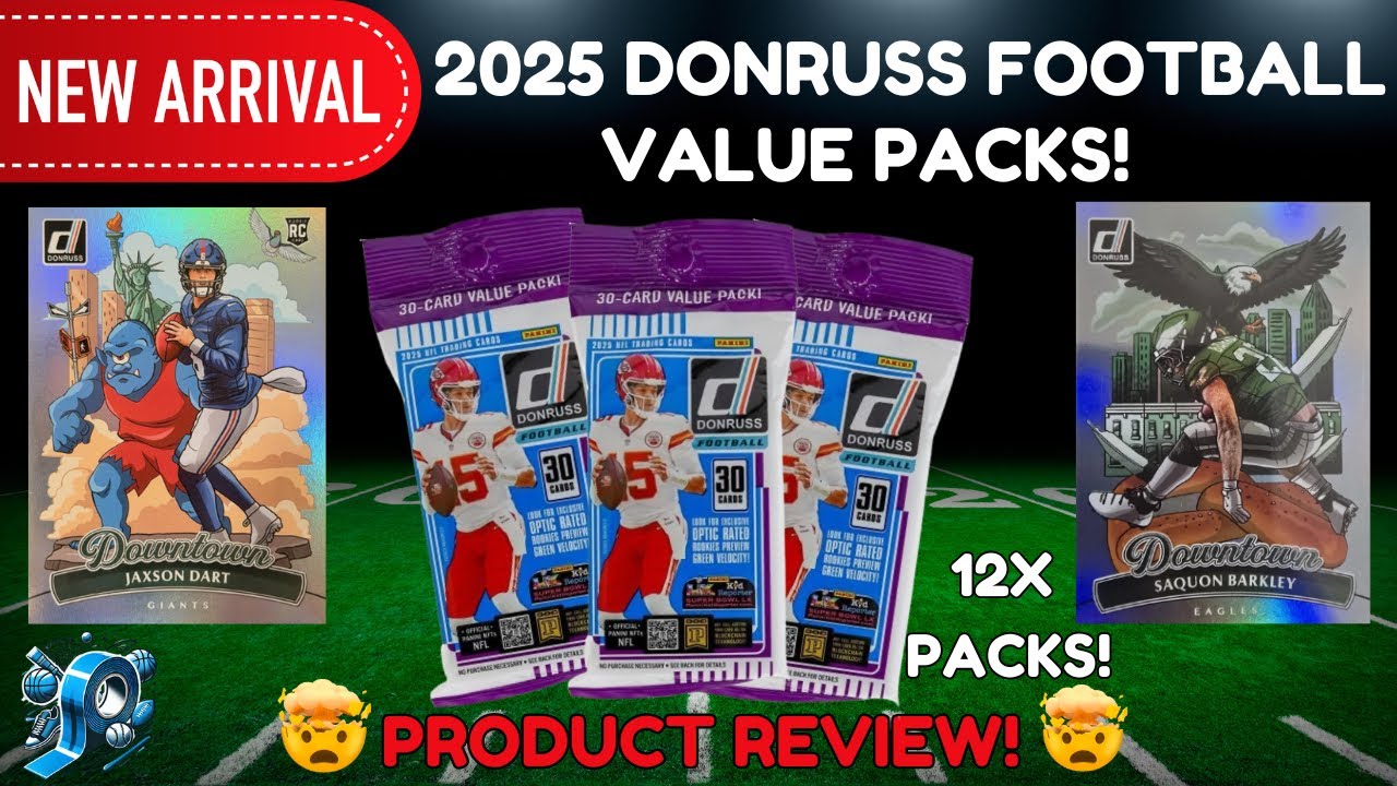 Обзор больших упаковок футбольных карточек Donruss 2025 года 🔥 12 штук в упаковке | Стоит ли поку...