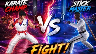 🔥 Karate Champion vs Stick Master ⚡ Epic Fight Battle | Who Will Win? 🥋🔥 screenshot 5