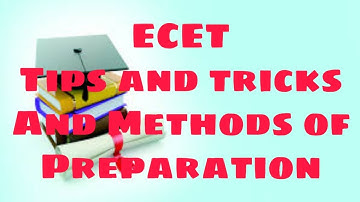 Tips and Tricks and Methods of Preparation for ECET || KVS TRICKS