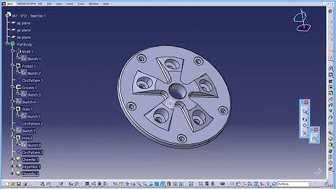 CATIA Tutorial - Drafting/Drawings Exercise 12 - v1
