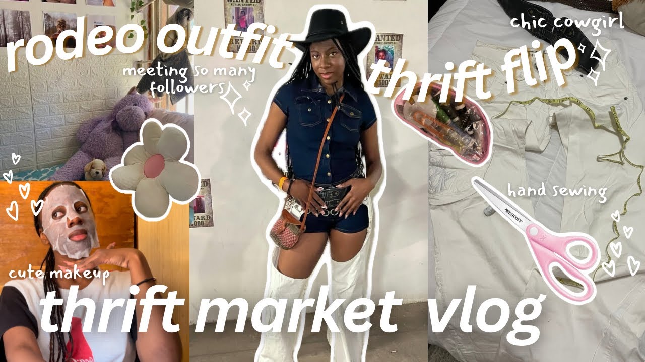make a BEYONCÉ INSPIRED rodeo outfit with me🐎+ thrift market shenanigans AND discovering ‘Hamilton’