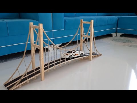 Asma Köprü Nasıl Yapılır? Boğaz Köprüsü Yaptık. How to Build a Suspension Bridge?