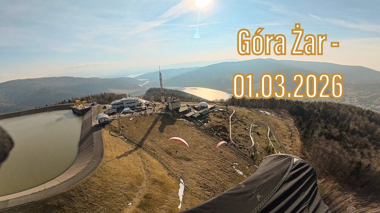 Góra Żar - Paralotnia - w sam raz na początek marca - 01.03.2026