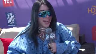 Billie Eilish Stops By To Talk Performing At Coachella, Burritos and Dream Collabs  At AMP House