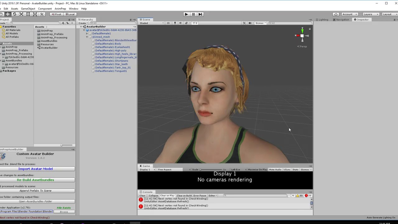 Animation Prep Studio - Adding your own Avatars using the AvatarBuilder