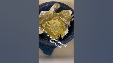 How to dispose of cooking oil! #lifehacks #cookinghacks