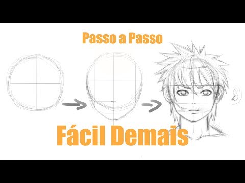Como Desenhar Rosto De Anime PASSO A PASSO - FÁCIL - Parte 1/3 