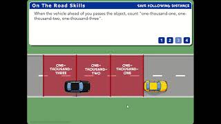 second rule illustrated   safe following distance 3