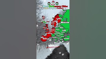 The Most Christmassy Citys in Europe #europe #country #christmas #map #mapper #mapping #geography