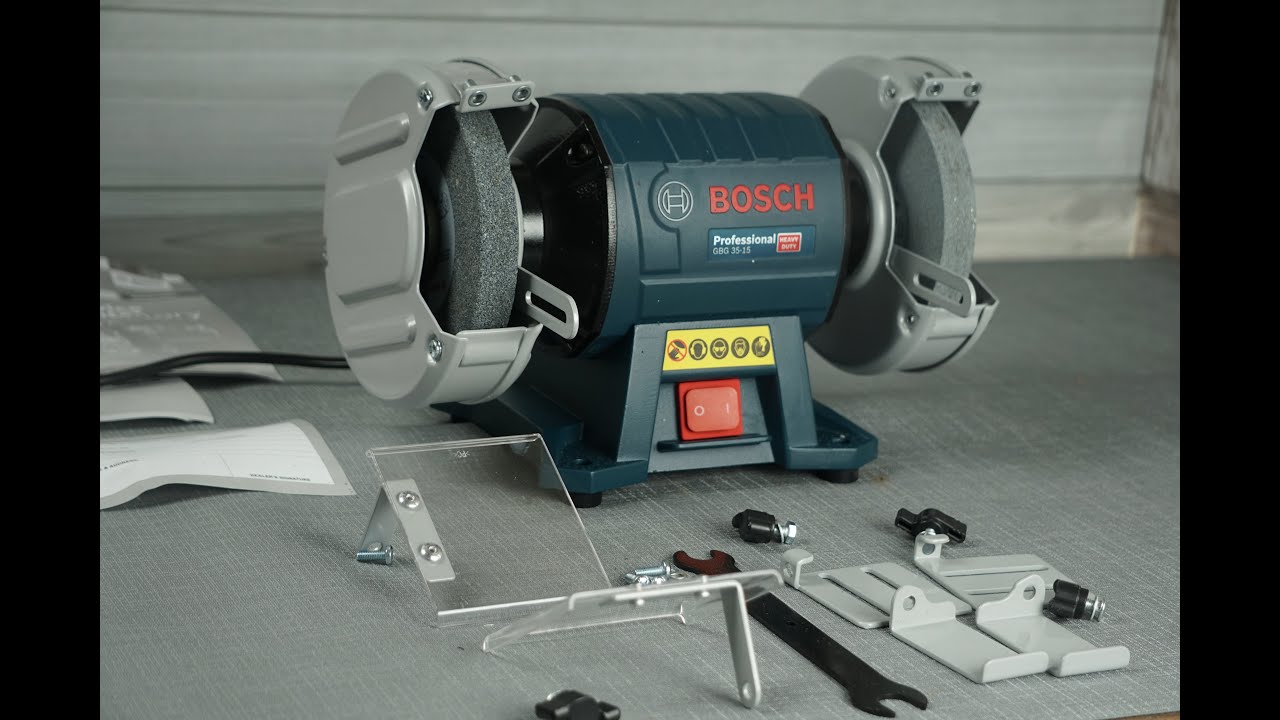 Bosch GBG 3515 Professional Bench Grinder (Blue) unboxing ASMR YouTube