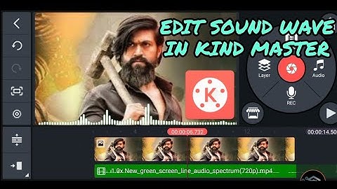 Edit Should Wave in kinemaster How to Make Audio Spectrum on Android | how to make audio #SD GALAXY,