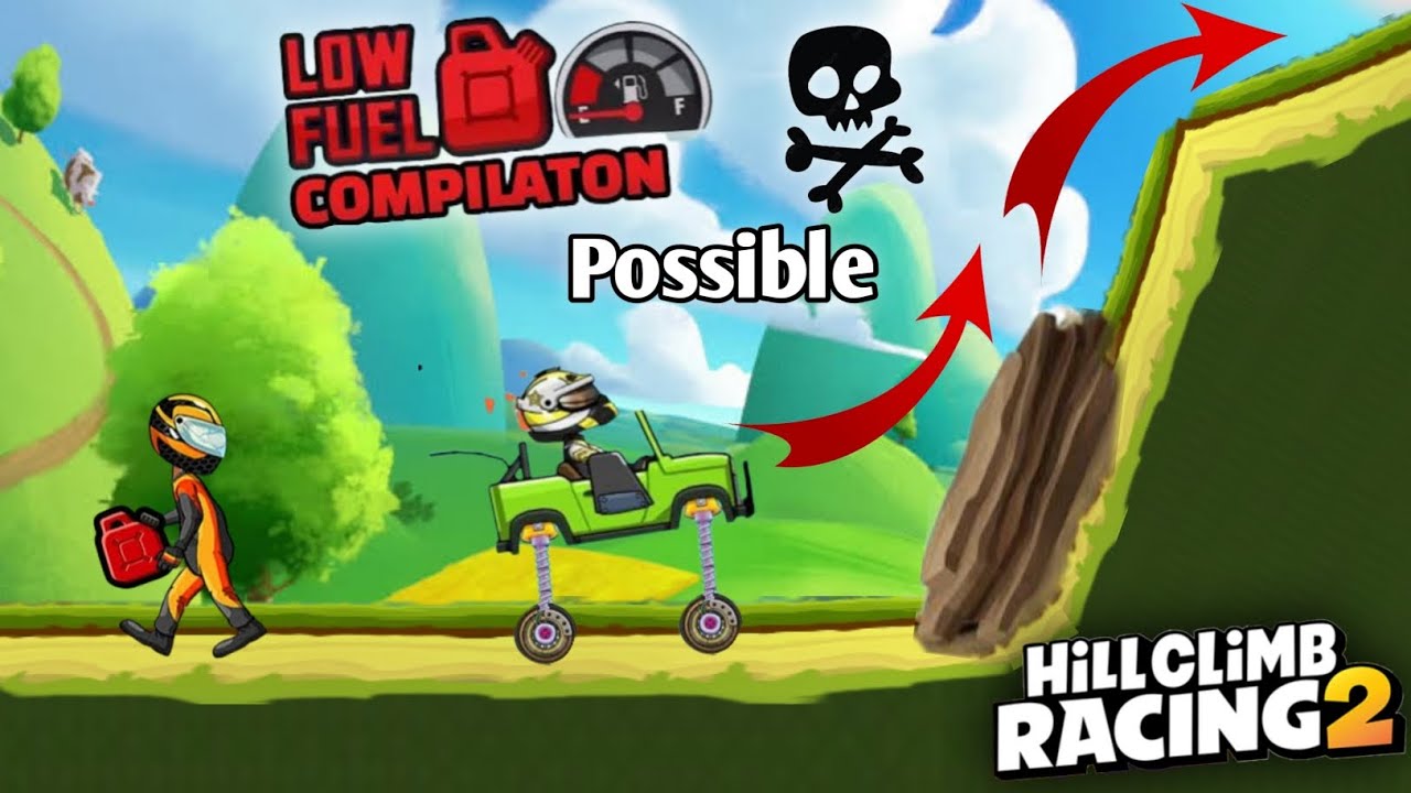 NO FUEL COMPILATION 1 Hill Climb Racing 2 YouTube