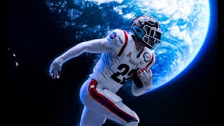 Navy Football players react to seeing this year's NASA-themed Army-Navy uniforms for the first time