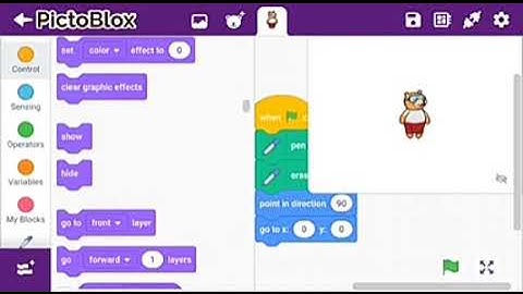 Basic tutorial how to draw a square in pictoblox