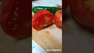 С куста на стол/Простой летний салат/Вкуснота!) #простаяеда #салат #огород
