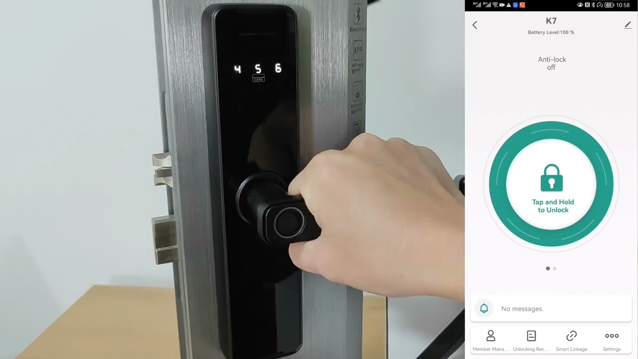 Wi-fi Biometric Fingerprint Digital-keyless Door Lock