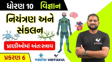 Std 10 science ch 7 | નિયંત્રણ અને સંકલન | પ્રાણીઓમાં અંતઃસ્ત્રાવ | part-4