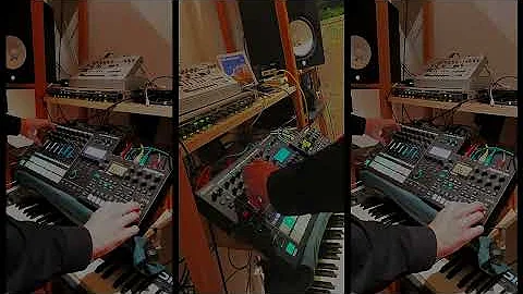 Funky acid house w/ Digitone, MC-707, TB-03 & Nord...